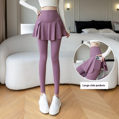 Spring New Two-piece Outer Wear Sports Yoga Pants For Women