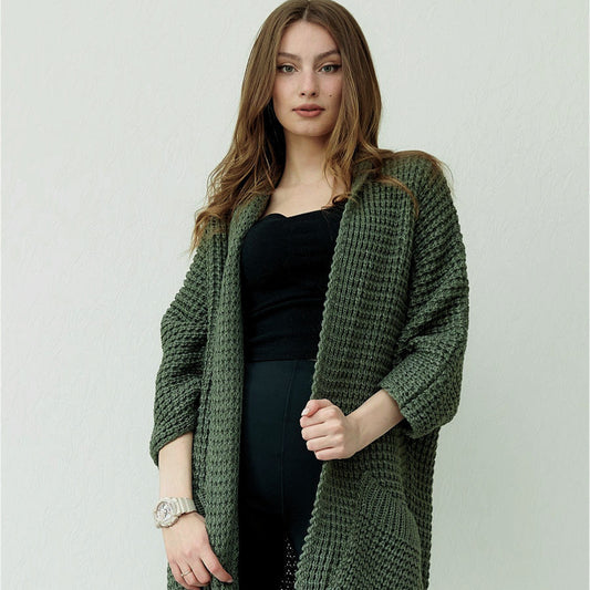 Temperament Commute Cardigan V-neck Sweater For Women