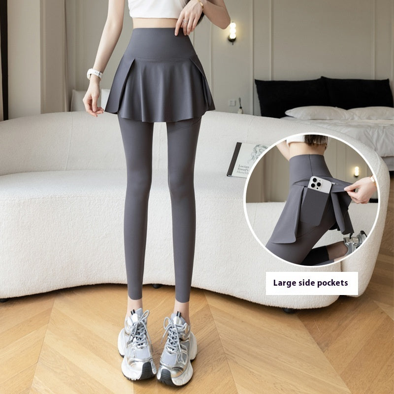 Spring New Two-piece Outer Wear Sports Yoga Pants For Women