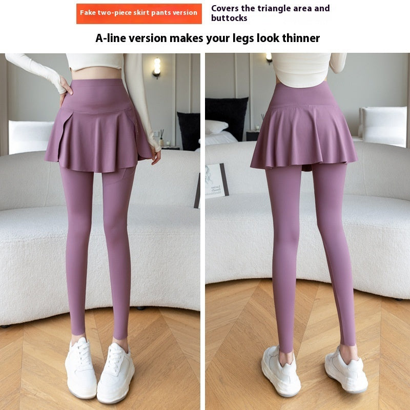 Spring New Two-piece Outer Wear Sports Yoga Pants For Women