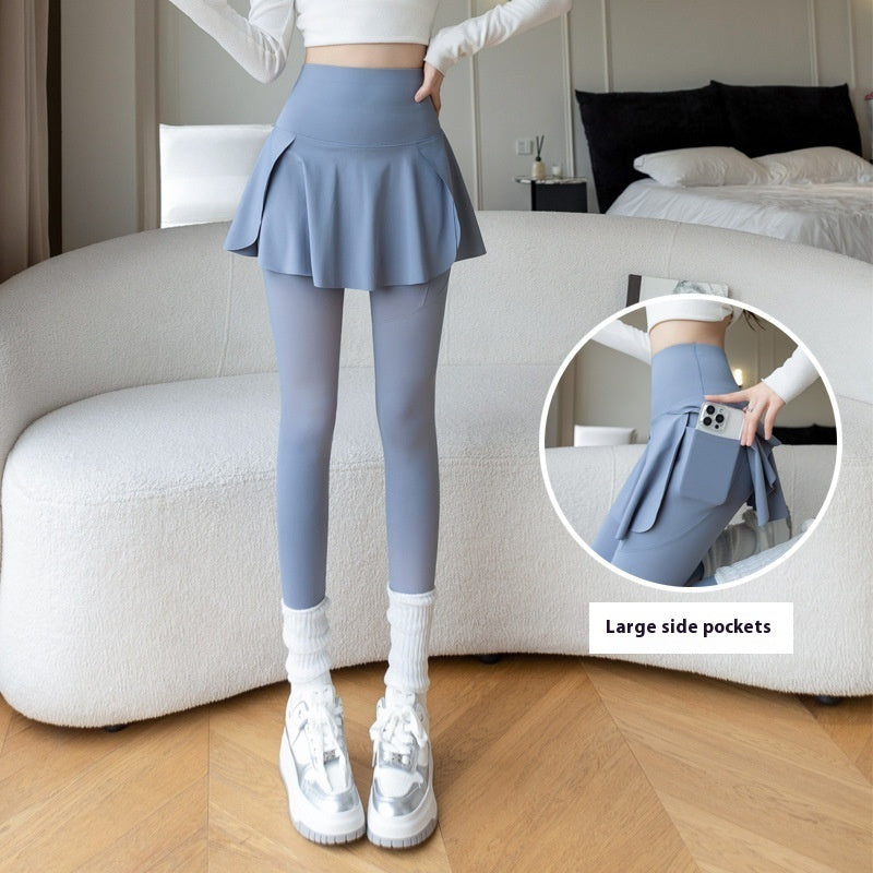 Spring New Two-piece Outer Wear Sports Yoga Pants For Women